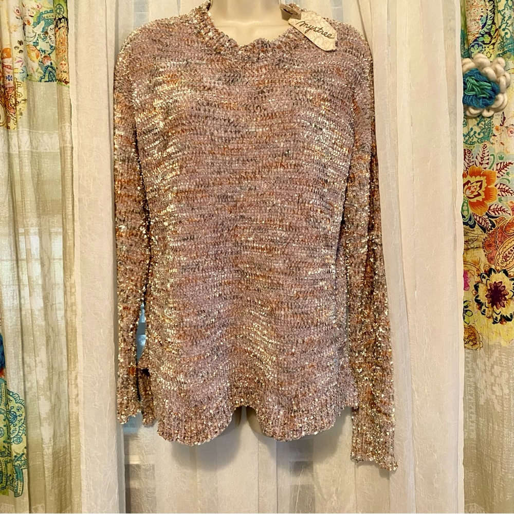 Mystree chenille pullover sweater. NWT. Size Small